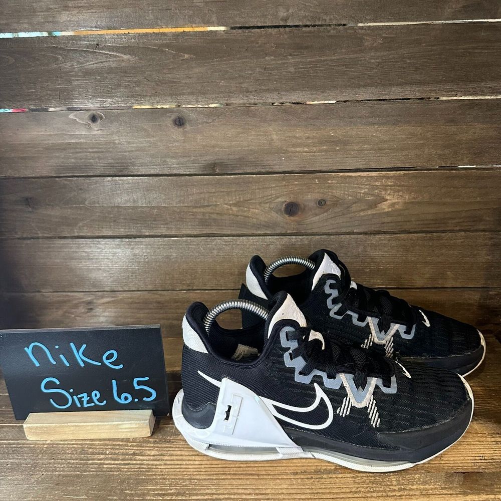Kids Nike Lebron Witness 6 Black Athletic Basketball Sneakers Shoes Size 6.5 Y